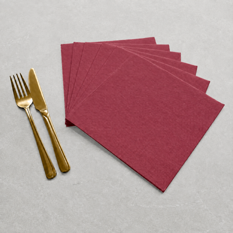 Serwetki PAW Softpoint Bordowe Bordeaux 38x38 cm 50 szt Gastronomiczne